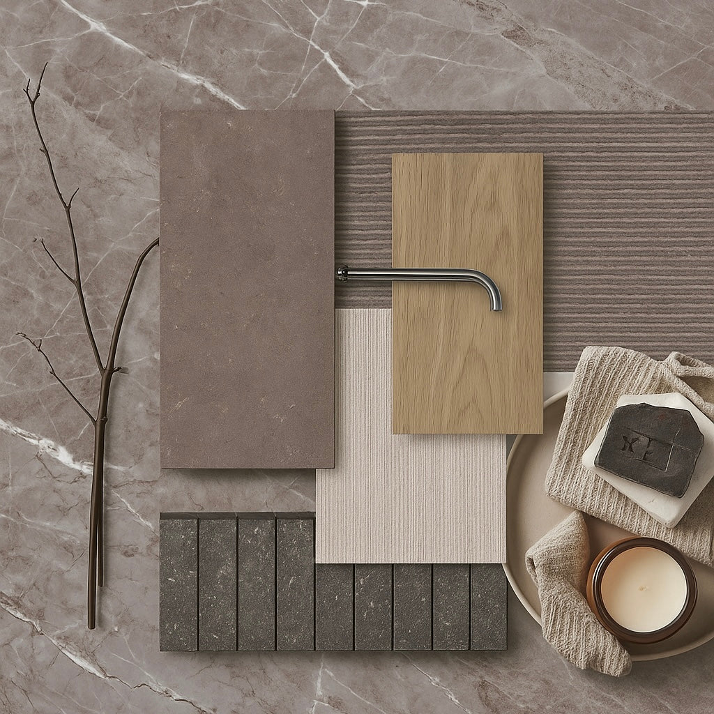 Proefstuk - Taupe Elégance Marble