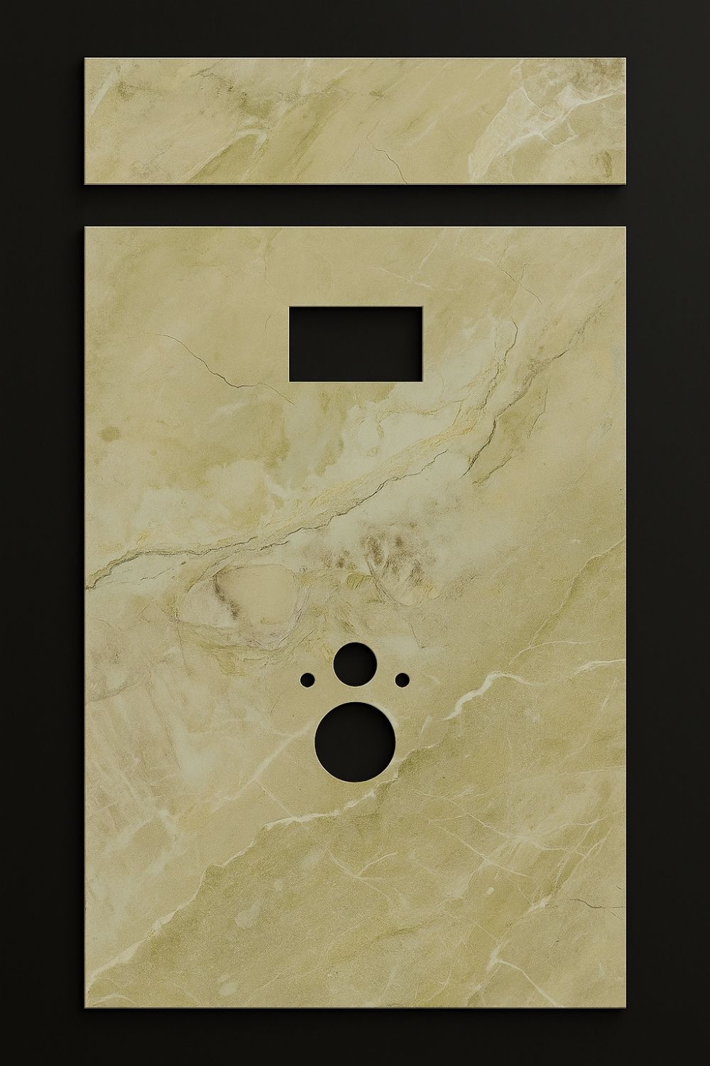 Toilet Paneel - Golden Sand Marble
