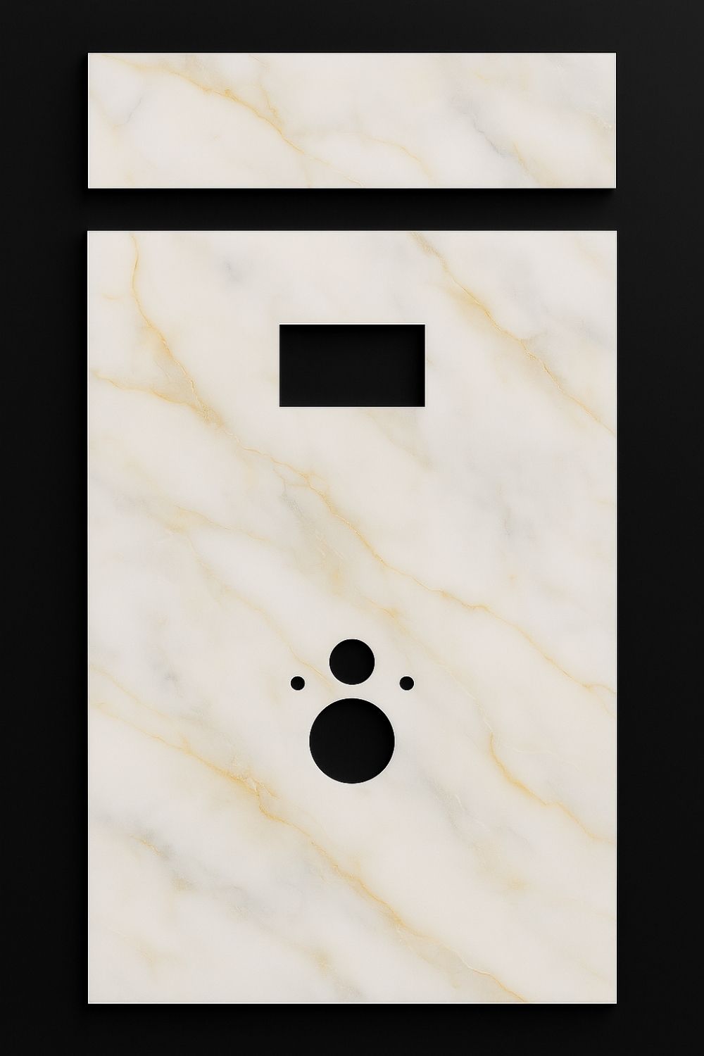 Toilet Paneel - Onyx Gold