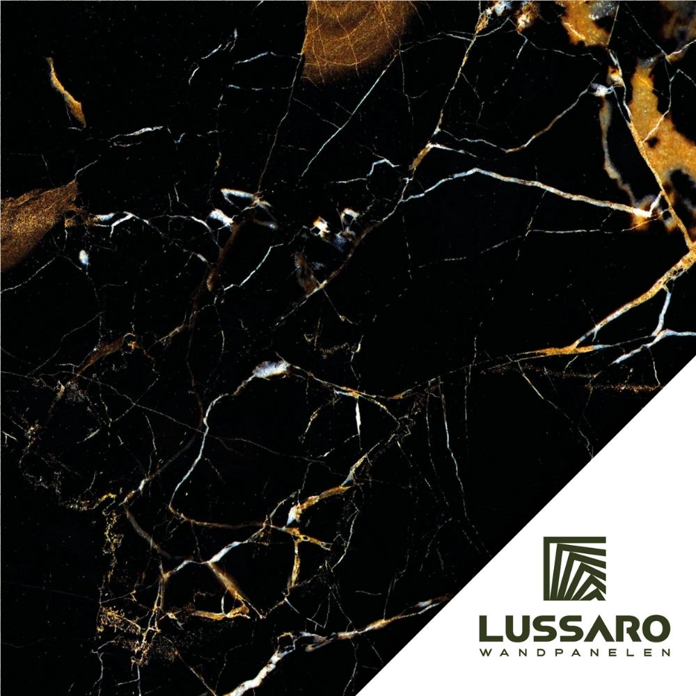 Proefstuk - Black & Gold Marble
