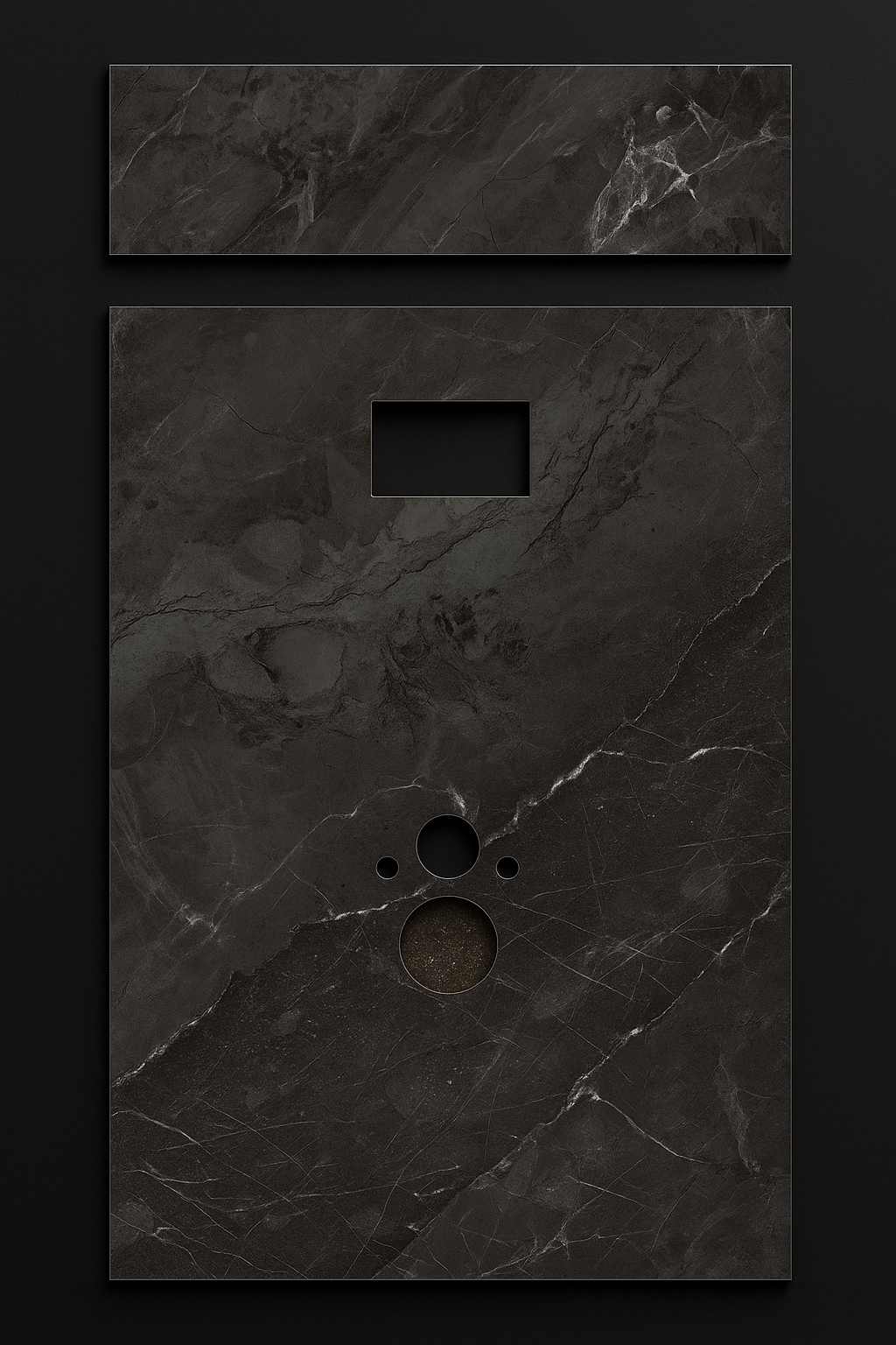 Toilet Paneel - Smoked Grey Marble
