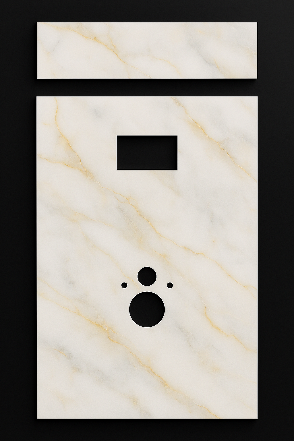 Toilet Paneel - Onyx Gold